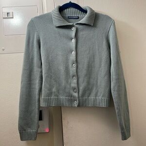 Brandy Melville cotton knit sweater.  Mint greenish.
